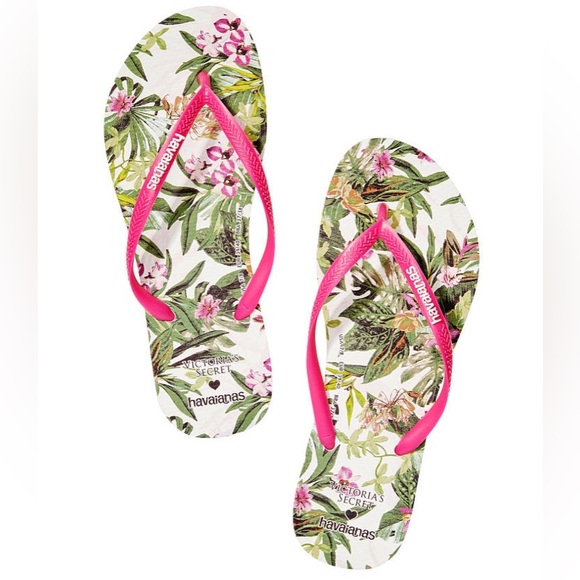 Havaianas Victoria’s Secret Flip Flops Sandals sz 7 / 8 New NWT - Picture 1 of 11